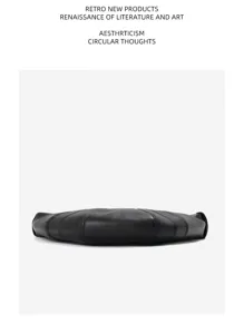 Echtes Leder Croissant Schultertasche minimalistische weiche Lammleder Umhängetasche