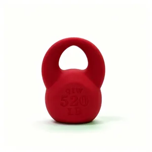 Ciondolo kettlebell in acrilico rosso perline per gioielli fai da te portachiavi materiale borsa