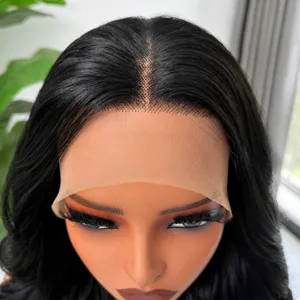 Λεπτομερης εικoνα περικρατησις 13x4 lace frontal, φυσικα μαυρα σγουρα μαλλια, διαπνεον.