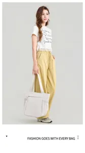 Eenvoudige nylon shopper tas voor dames, grote capaciteit schoudertas voor dagelijks gebruik.