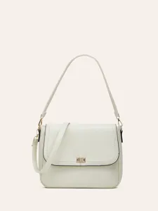 Minimalist retro women crossbody bag, stylish chic shoulder square bag for daily wear.