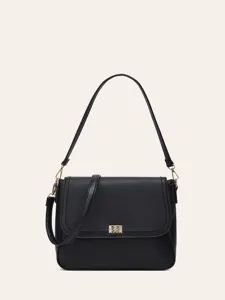 Women Casual PU Leather Crossbody Bag Vintage Solid Color Small Square Bag Elegant Shoulder Bag Daily Handbag