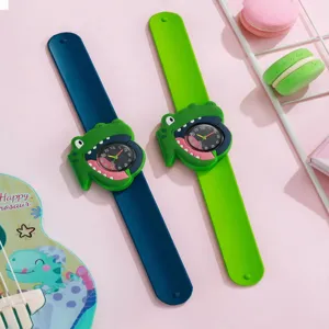 Kinderen silicone slap horloge schattig cartoon dinosaur ontwerpen cadeau speelgoed