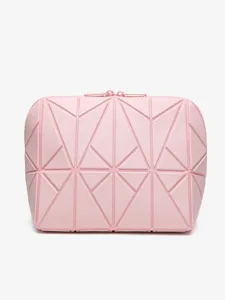 Borsa per Cosmetici Geometrica Minimalista Impermeabile Grande Capacità Organizer per Articoli da Toeletta Borsa per Donna