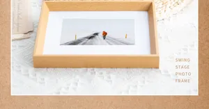 Wooden photo frame desktop display picture frame for home decor and photo memories details.