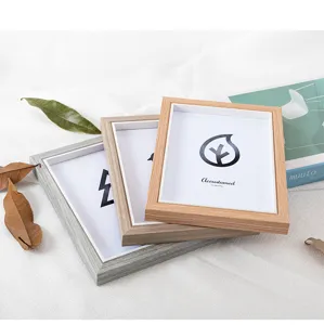 Wooden photo frame desktop picture display frame modern simple home wall hanging decor 8 inch
