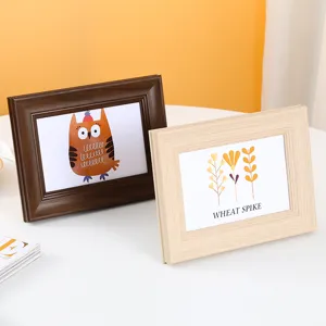 Wooden photo frame table top picture frame home decor display stand for room decoration