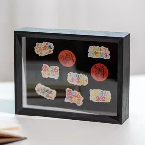 Ξύλινη βιτρίνα κορνίζα για κονκάρδες pins μετάλλια επιτραπέζια διακόσμηση σπιτιού