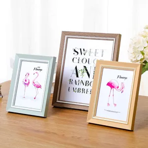 Modern minimalist photo frame set for tabletop display and wall hanging, stylish picture frames.