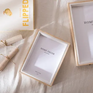 Minimalist Wooden Photo Frame Picture Frame For Tabletop Display And Wall Mounting Home Decor Picture Holder