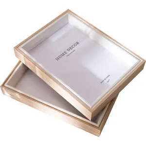 Wooden photo frame 5x7 inch rustic table top picture frame for home decor and photo display.