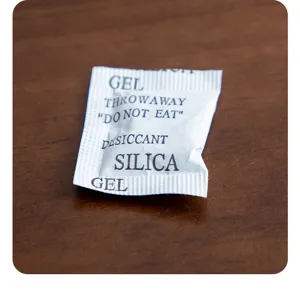 Silica gel desiccant packet moisture absorber small packaging dry pack protective accessory item