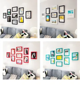 Stylish decorative photo frame set wall gallery for living room home decor details