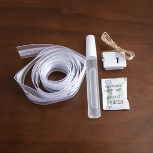DIY Dried Flower Craft Kit With Ribbon Liquid Glue And LED Copper Wire Light For Handmade Gift Decoration