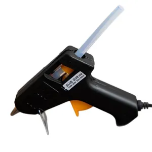 Electric 20W Hot Melt Glue Gun for DIY Crafts and Home Repair with Stand and Trigger