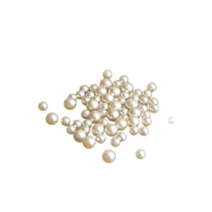 Mixed size DIY imitation pearls for resin craft, epoxy jewelry making and handmade accessories pack.