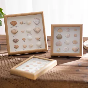 Solid Wood Hollow Deep Picture Frame Photo Frame Tabletop Wall Hanging Specimen Display Stand