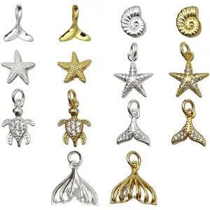 Oceaan zeester schildpad walvisstaart sieraden hangers DIY bedels voor armbanden kettingen