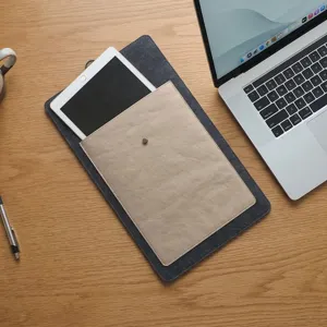 Μινιμαλιστική Θήκη Laptop από Τσόχα και Πλενόμενο Χαρτί Κραφτ Επαγγελματική Τσάντα Notebook Προστατευτικό Κάλυμμα για Υπολογιστή 13 14 Ιντσών
