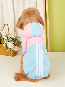 Fleece Hundehut Kapuzenpulli kleine Haustiere Winter warme rosa blaue Sportkleidung
