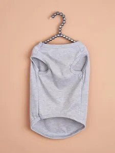 Detailed view of the gray summer pet vest, soft fabric designed for cats and dogs comfort.