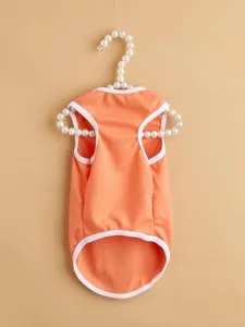 Spring summer cute dog vest solid color pet apparel breathable puppy clothes for small dogs