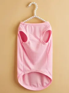 Gilet rose mignon pour chiens et chats, vêtements d'été doux pour petits animaux.