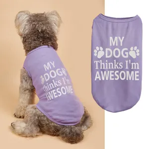 Gilet pour animaux de compagnie respirant d'été, vêtements mignons pour chiots de petite taille.