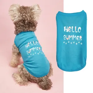Gilet sans manches pour animal de compagnie chat chien été imprimé lettres vêtement
