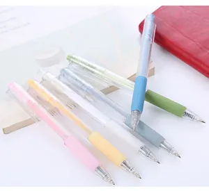 Morandi color retractable gel pens cute student stationery cute journaling writing pens set