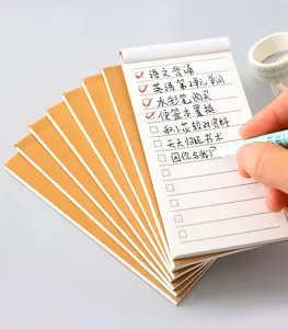 Mini kraft paper to-do list notepad, tear-away planner memo pad for daily scheduling and office.