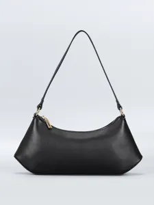 Women Fashion PU Leather Shoulder Bag Casual Minimalist Underarm Hobo Bag Solid Color Daily Commute Handbag