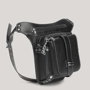 Borsa da gamba per moto retro marsupio tattico steampunk da uomo e donna per uso esterno