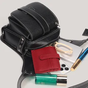 Borsa da gamba per moto retro, marsupio steampunk all aperto per uomini e donne.