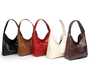Große weiche Leder Hobo Tote Bag, lässige Pendler Schultertasche für den Alltag geeignet.