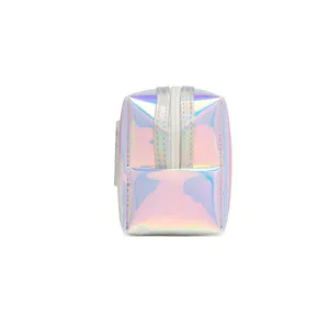 Holographic PVC Cosmetic Bag Travel Waterproof Toiletry Pouch Portable Makeup Organizer