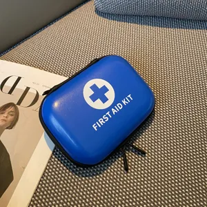 Tragbare blaue EVA Erste-Hilfe-Tasche Aufbewahrung für Outdoor Camping und Auto.
