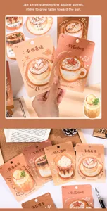 Notas adhesivas creativas con forma de cafe bonitos bloques de notas papeleria para oficina