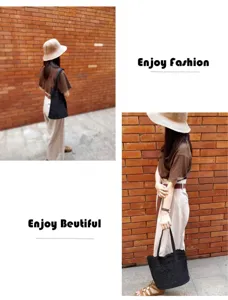 Elegante borsa a tracolla in pizzo nero da donna, pratica borsa a mano per shopping e viaggi.
