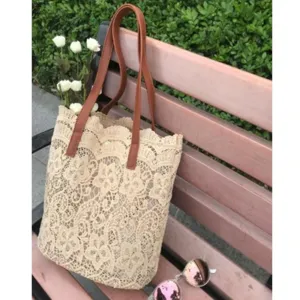 Donne Grande Capacità Pizzo Tote Bag Casual Secchiello Borsa a Tracolla Moda Shopping Borsetta Per Pendolarismo Quotidiano
