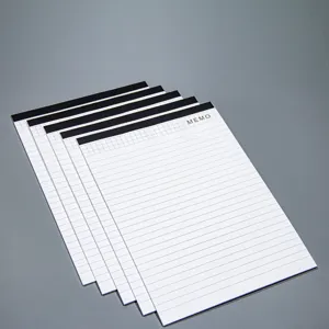 Tragbares A7 Notizblock Set mit karierten und liniert Linien, abreißbarer Block für die Planung.