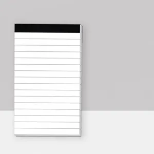 Detaillierte Ansicht des A7 Liniennotizbuchs mit feinem Papier und praktischem Format.
