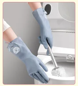 Household cleaning gloves waterproof dishwashing gloves durable housework cleaning tool detail