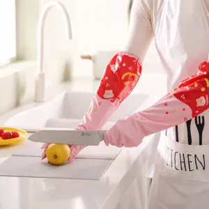 Waterproof cleaning sleeves for housework kitchen dishwashing durable PVC material comfortable