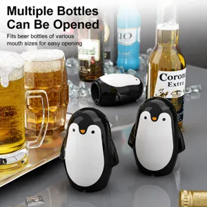 Mignon ouvre-bouteille pingouin type presse automatique ouvre-biere cuisine bar outil