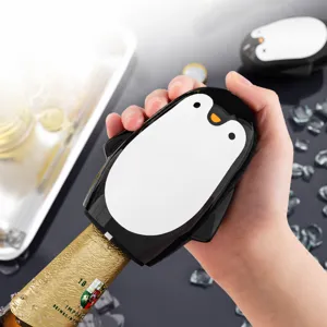 Joli ouvre-bouteille presse pingouin pour cuisine, outil facile pour capsule de bière et vin