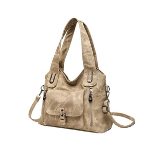 Retro casual women handbag large capacity tote bag vintage shoulder crossbody bag for daily use
