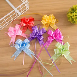 Colorful pull bows gift wrapping ribbon bows floral bows for party wedding decoration details