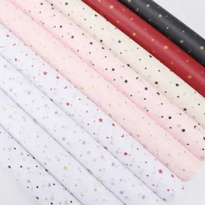 Papier de Soie Céleste Étoile et Lune Papier Cadeau Emballage de Bouquet Floral Matériau de Bricolage