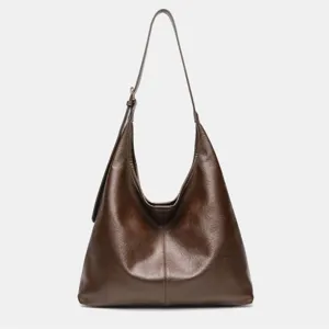 Vintage gran capacidad viajero hobo bolso de hombro moda casual tote bolso mujer